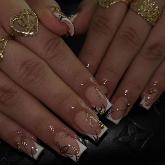 Luxury Gold Leaf V-Shaped