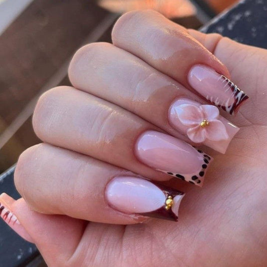 3D Floral Leopard
