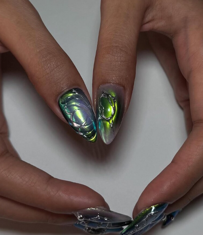 Iridescent Chrome Armor