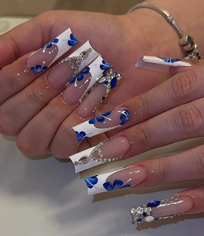 Azure Floral Heart