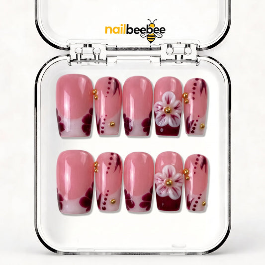 NB-Z194 Handmade Short Square Acrylic for Date Night,Travel