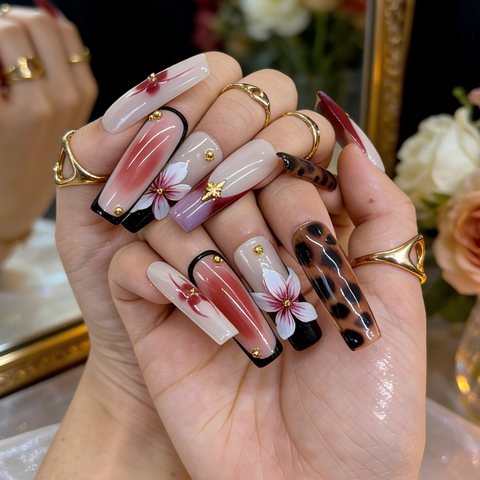Blush Leopard Floral