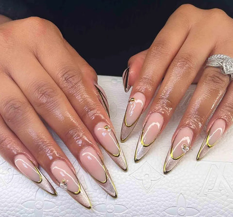 Champagne Stiletto Couture
