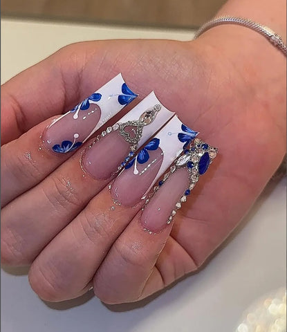 Azure Floral Heart