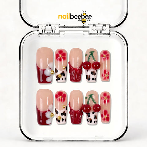 NB-Z211 Handmade Short Square Acrylic for Date Night,Travel