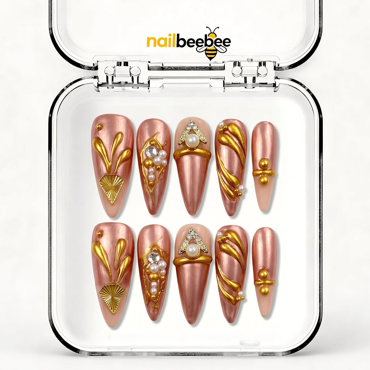 NB-S138 Handmade Medium Stiletto Acrylic for Date Night,Travel