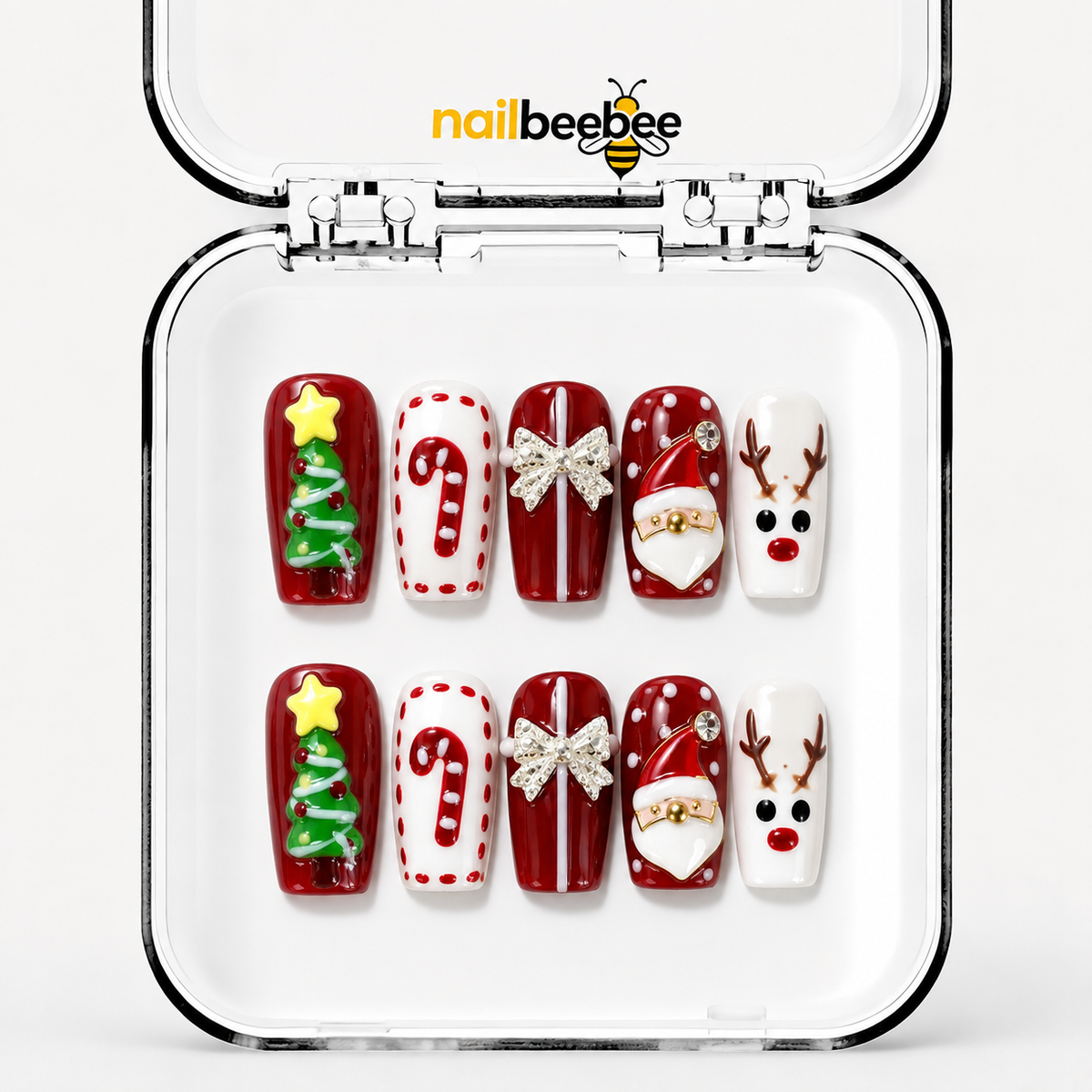 NB-D76 Handmade Short Square Acrylic for Date Night,Travel