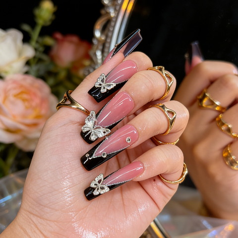 Blush Butterfly Noir