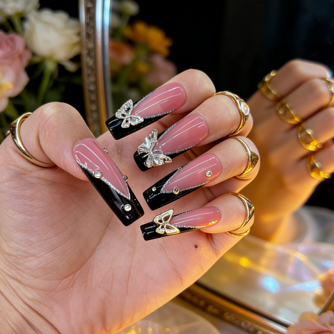 Blush Butterfly Noir