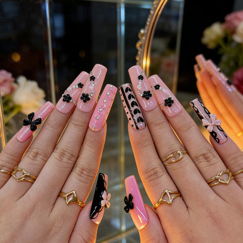Bubblegum Noir Bow