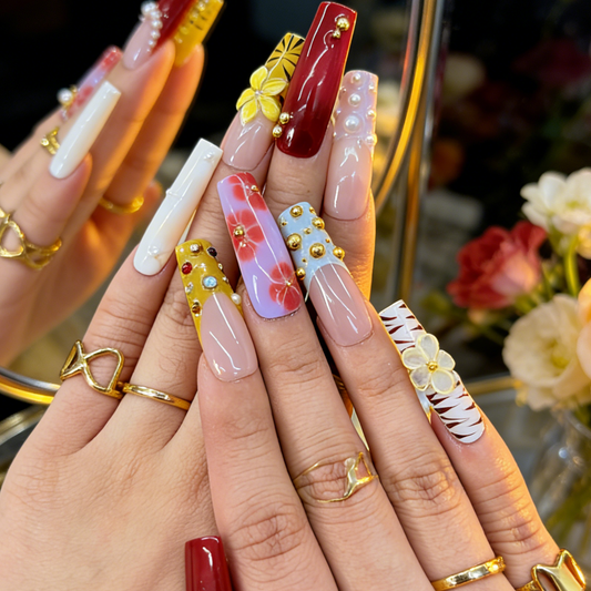 Crimson Floral Jewel