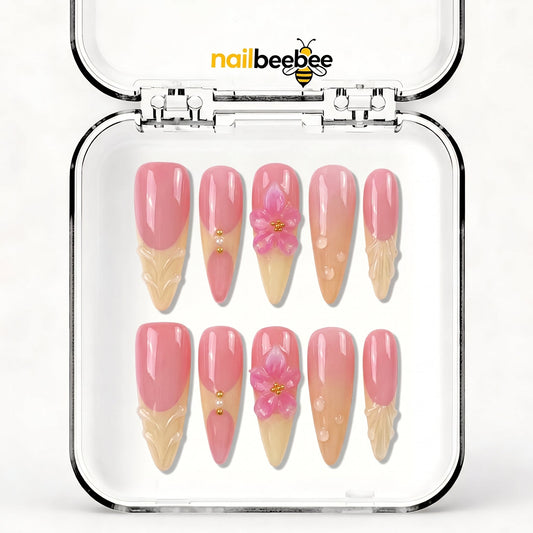 NB-S169 Handmade Medium Stiletto Acrylic for Date Night,Travel