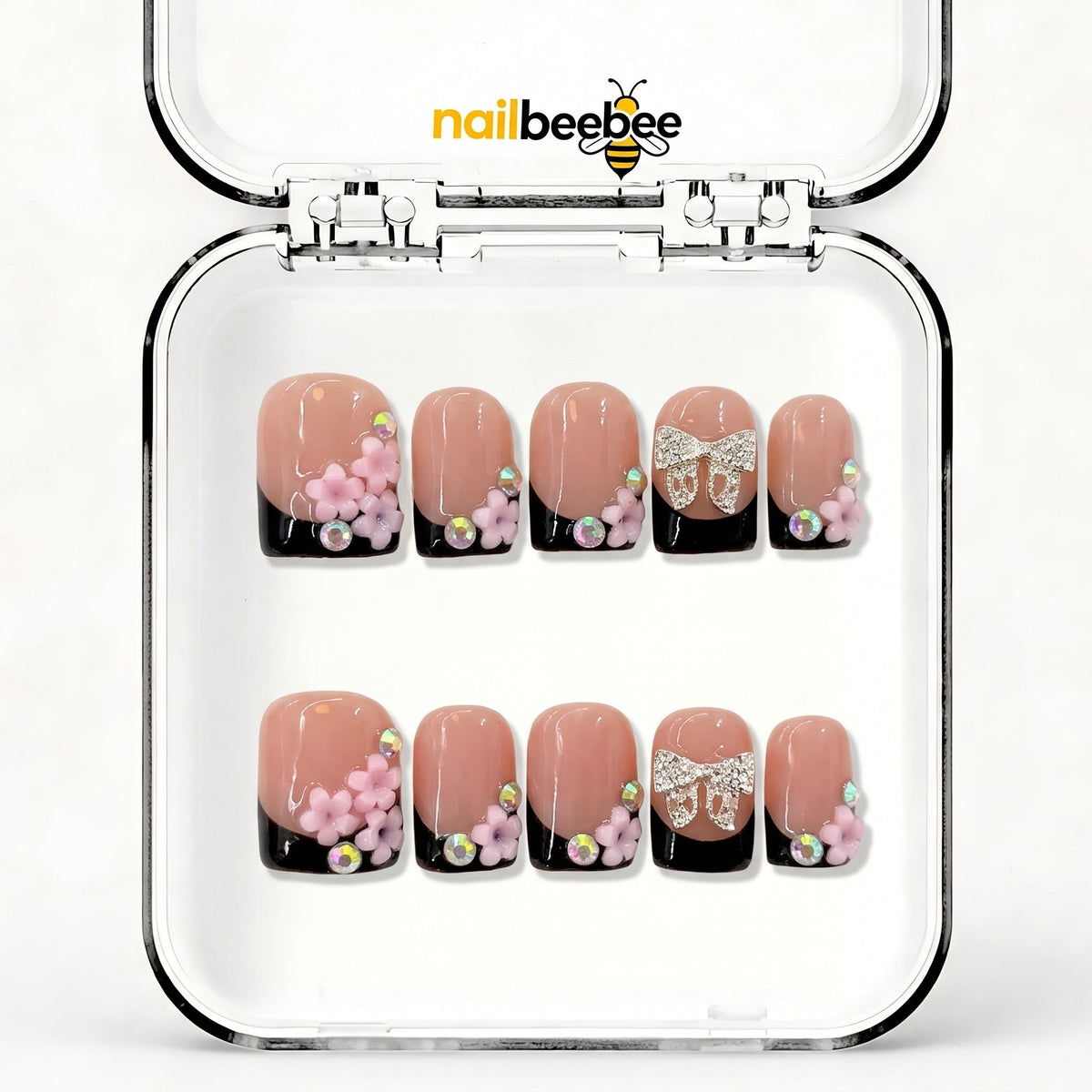 NB-D47 Handmade Short Square Acrylic for Date Night,Travel