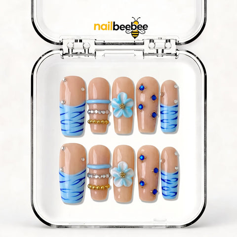 NB-Z178 Handmade Short Square Acrylic for Date Night,Travel