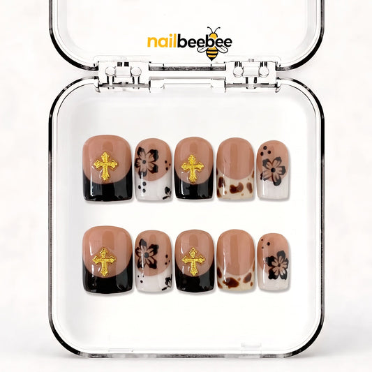 NB-D57 Handmade Short Square Acrylic for Date Night,Travel