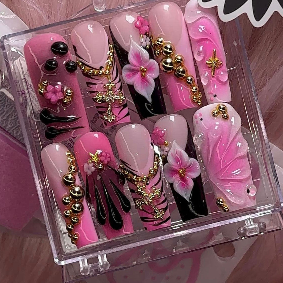 Gothic Pink Floral