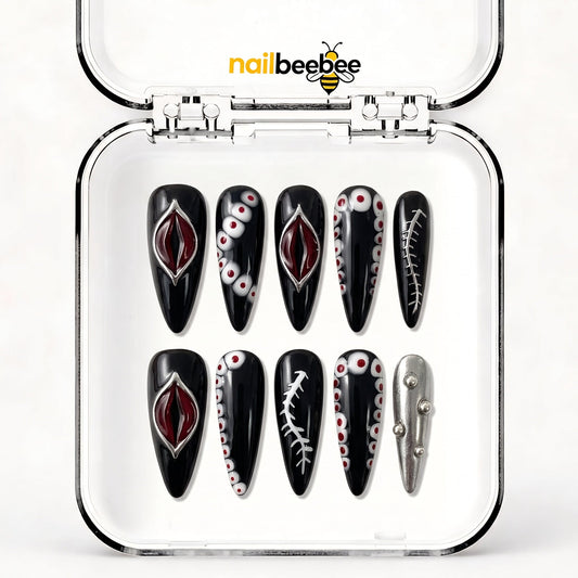 NB-S133 Handmade Medium Stiletto Acrylic for Date Night,Travel