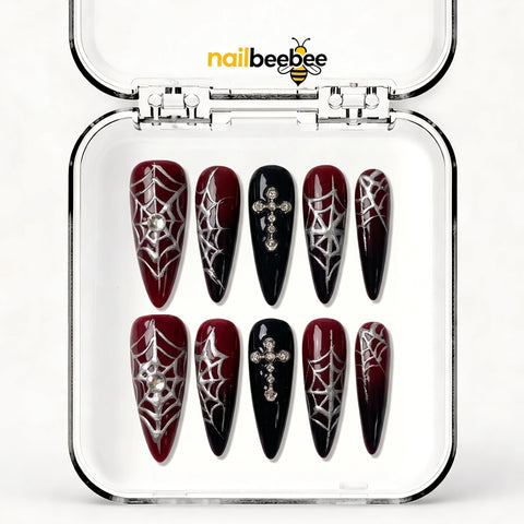 NB-S142 Handmade Medium Stiletto Acrylic for Date Night,Travel