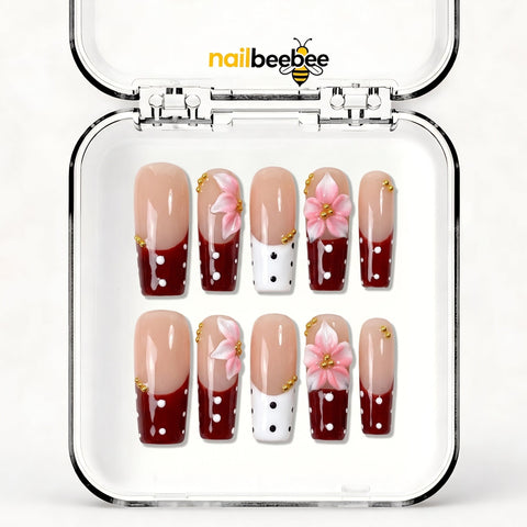 NB-Z157 Handmade Short Square Acrylic for Date Night,Travel