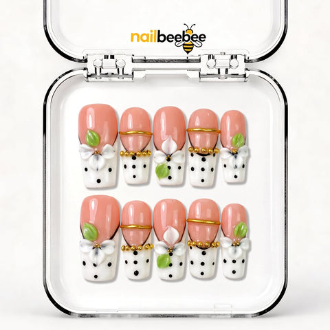 NB-Z215 Handmade Short Square Acrylic for Date Night,Travel