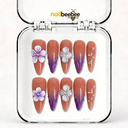 NB-S175 Handmade Medium Stiletto Acrylic for Date Night,Travel