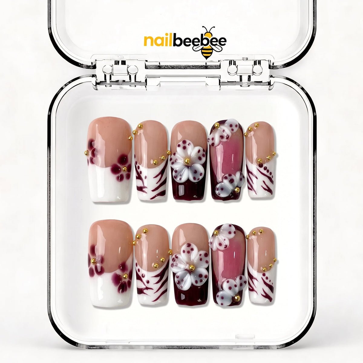NB-D59 Handmade Short Square Acrylic for Date Night,Travel