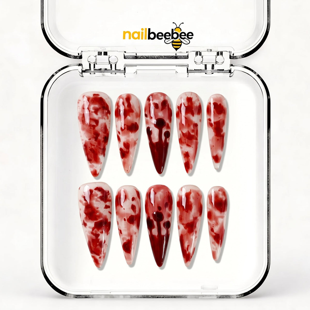 NB-S171 Handmade Medium Stiletto Acrylic for Date Night,Travel