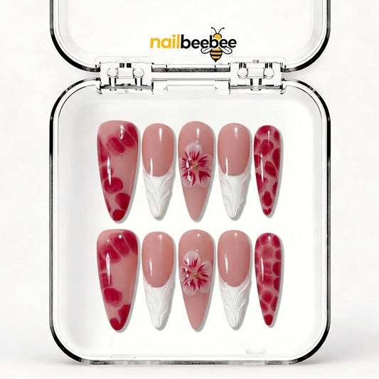 NB-S125 Handmade Medium Stiletto Acrylic for Date Night,Travel