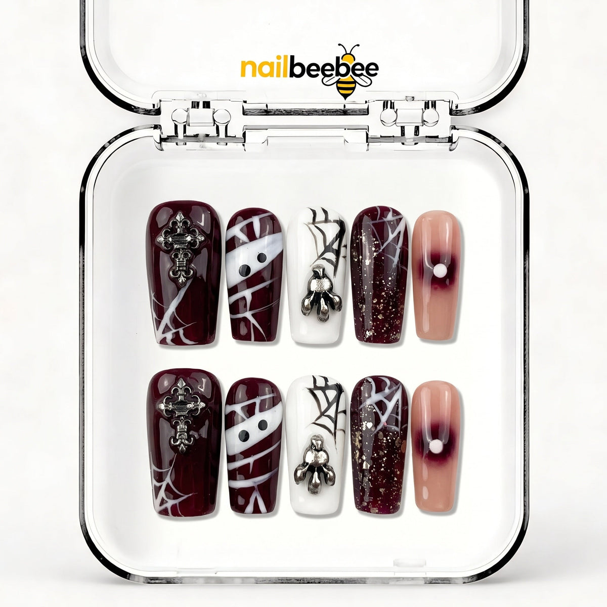 NB-Z170 Handmade Short Square Acrylic for Date Night,Travel