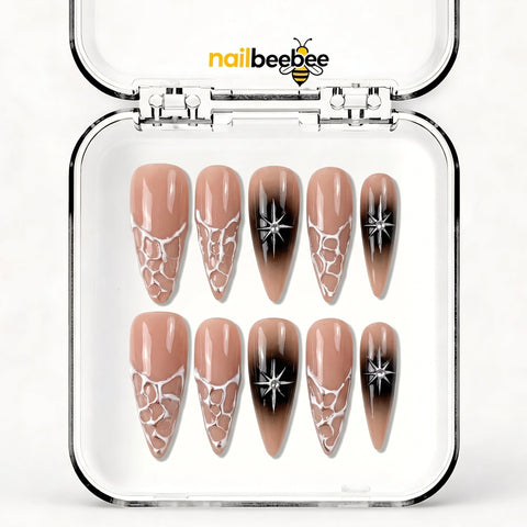 NB-S170 Handmade Medium Stiletto Acrylic for Date Night,Travel
