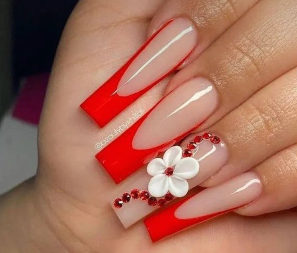 Scarlet Bloom Crystal Couture