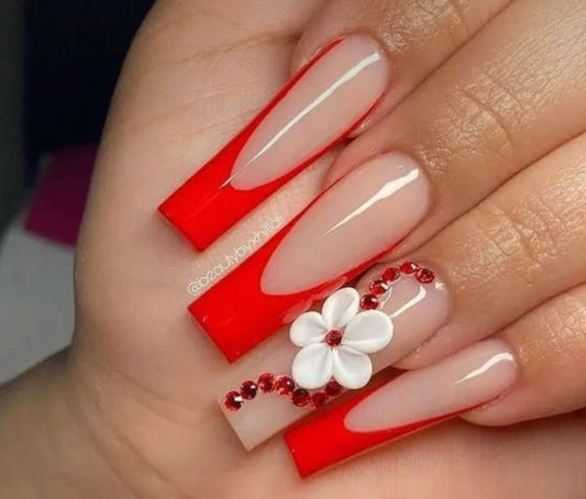 Scarlet Bloom Crystal Couture