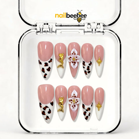 NB-S202 Handmade Medium Stiletto Acrylic for Date Night,Travel