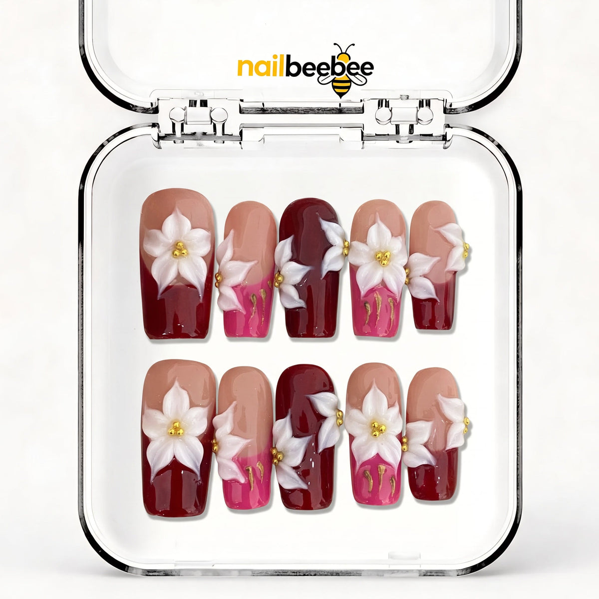 NB-Z199 Handmade Short Square Acrylic for Date Night,Travel