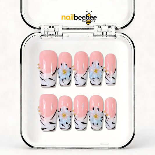 NB-Z207 Handmade Short Square Acrylic for Date Night,Travel