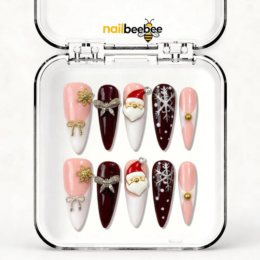 NB-S139 Handmade Medium Stiletto Acrylic for Date Night,Travel
