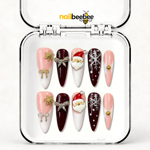 NB-S139 Handmade Medium Stiletto Acrylic for Date Night,Travel