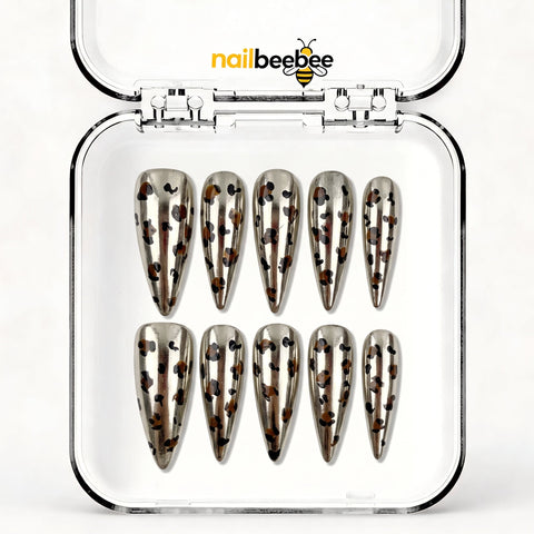 NB-S173 Handmade Medium Stiletto Acrylic for Date Night,Travel