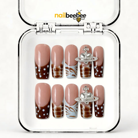 NB-Z218 Handmade Short Square Acrylic for Date Night,Travel