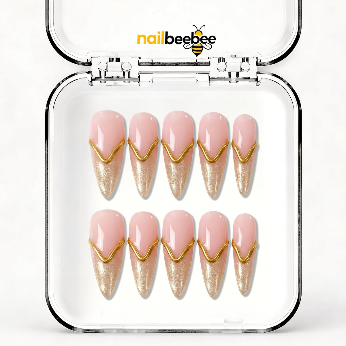 NB-S124 Handmade Medium Stiletto Acrylic for Date Night,Travel