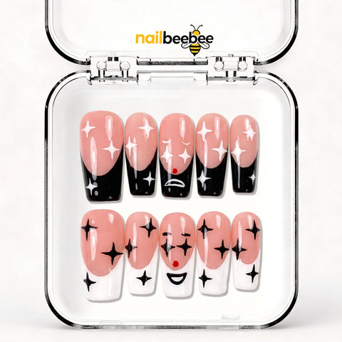 NB-Z202 Handmade Short Square Acrylic for Date Night,Travel