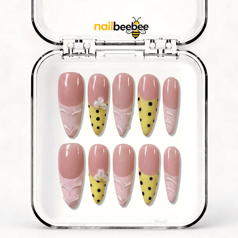 NB-S184 Handmade Medium Stiletto Acrylic for Date Night,Travel