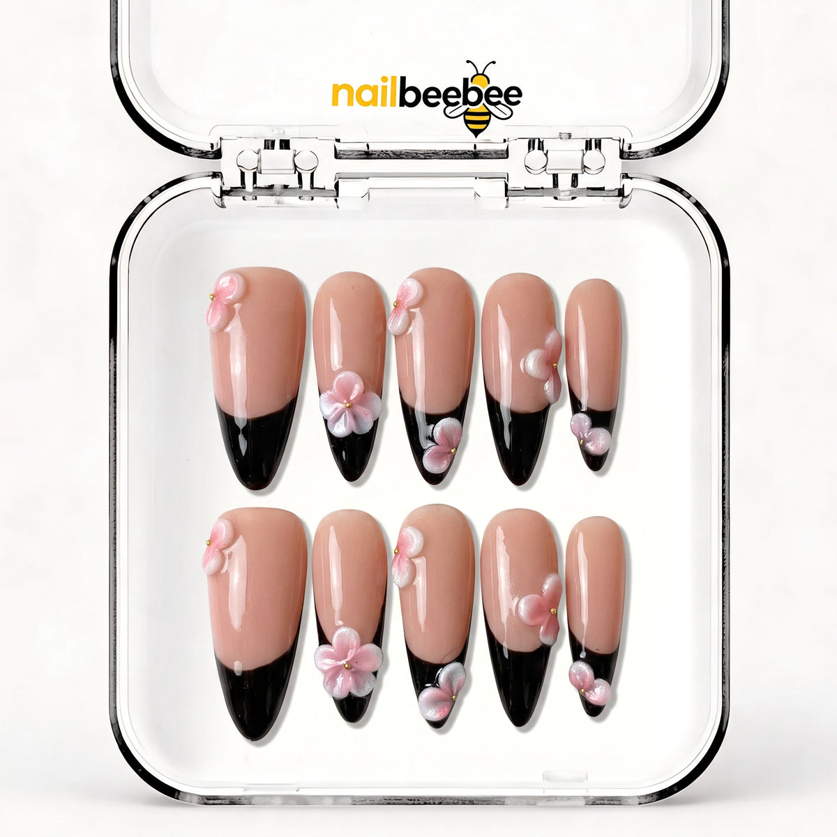 NB-S185 Handmade Medium Stiletto Acrylic for Date Night,Travel
