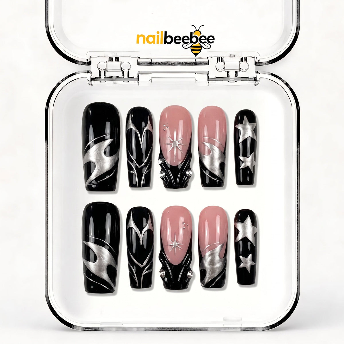 NB-Z154 Handmade Short Square Acrylic for Date Night,Travel