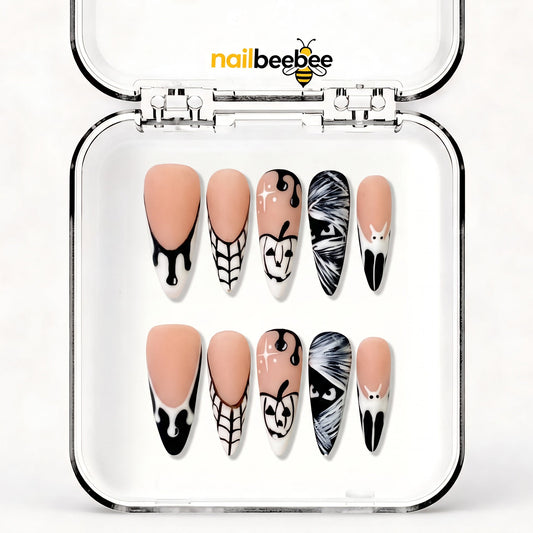 NB-S196 Handmade Medium Stiletto Acrylic for Date Night,Travel